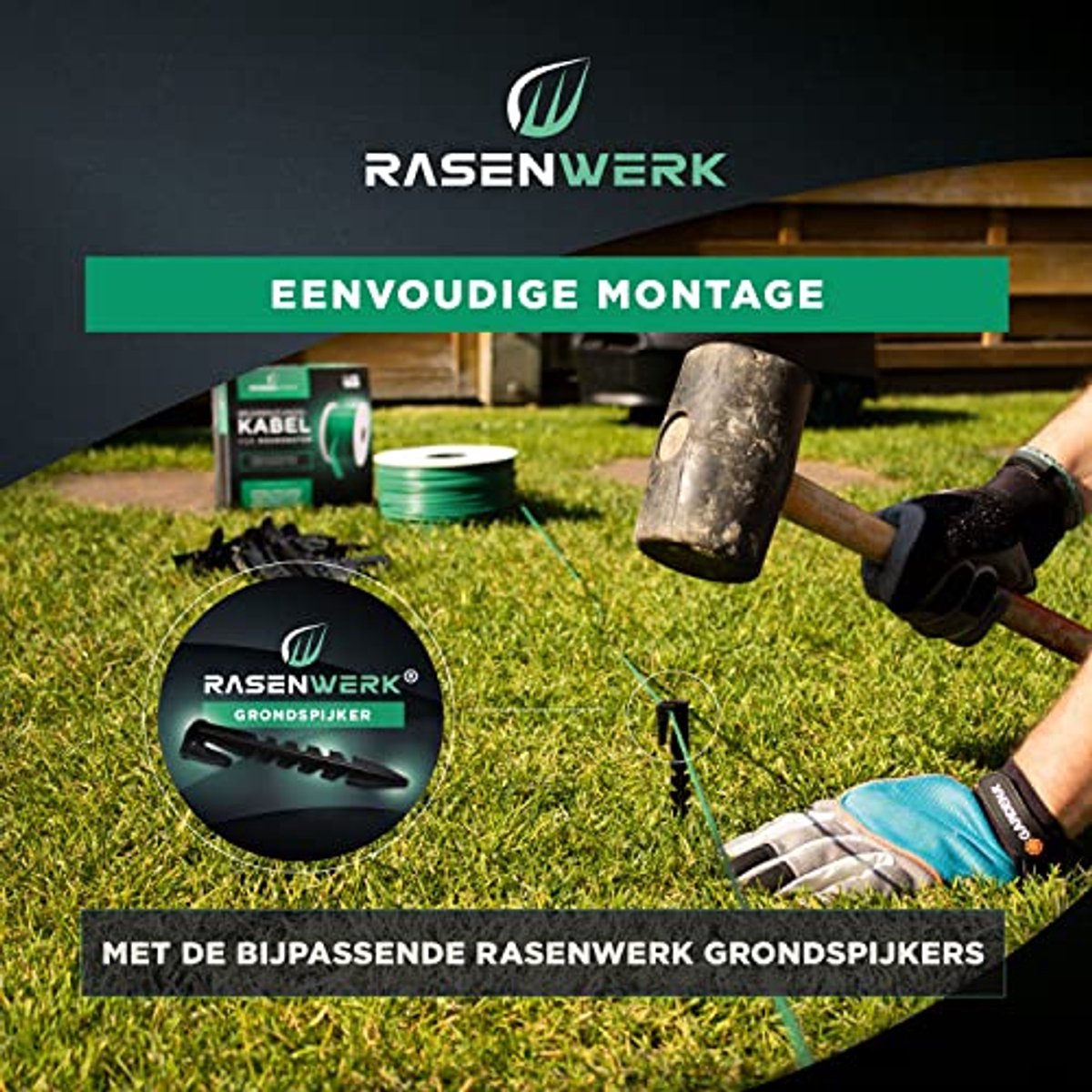 Universele begrenzingskabel voor robotmaaiers - 10 meter - afbeelding 2