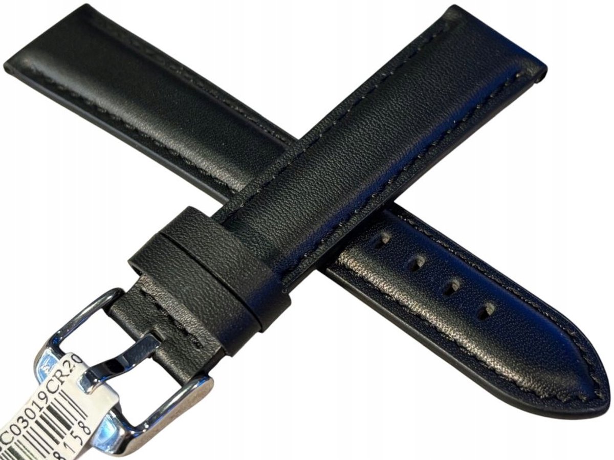 Morellato Leren Horlogeband Zwart 20mm - Origineel Nieuw