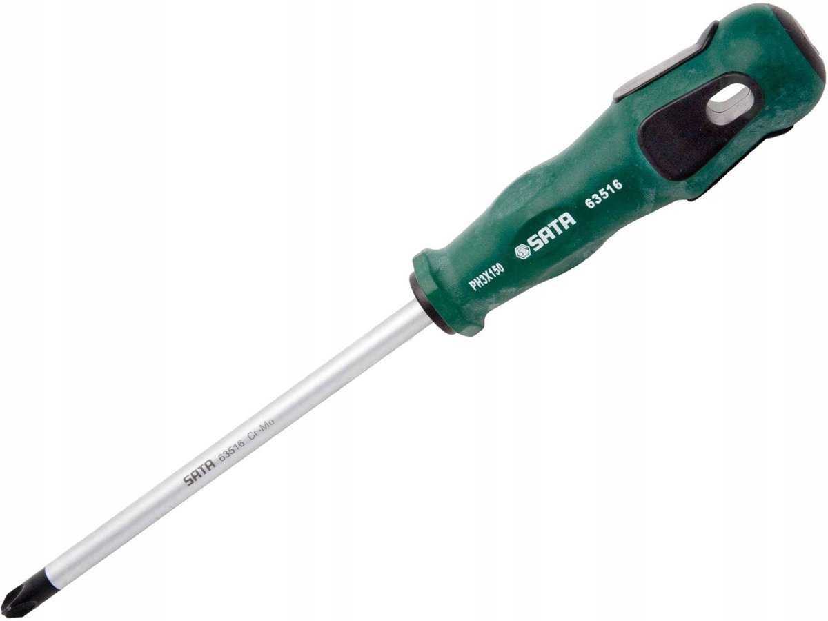 SATA Schroevendraaier PH0 x 200mm - Magnetische Punt