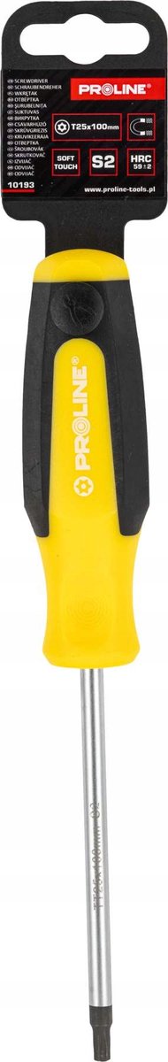 Proline Torx Security Schroevendraaier T25x100mm Soft-Touch met Magneet