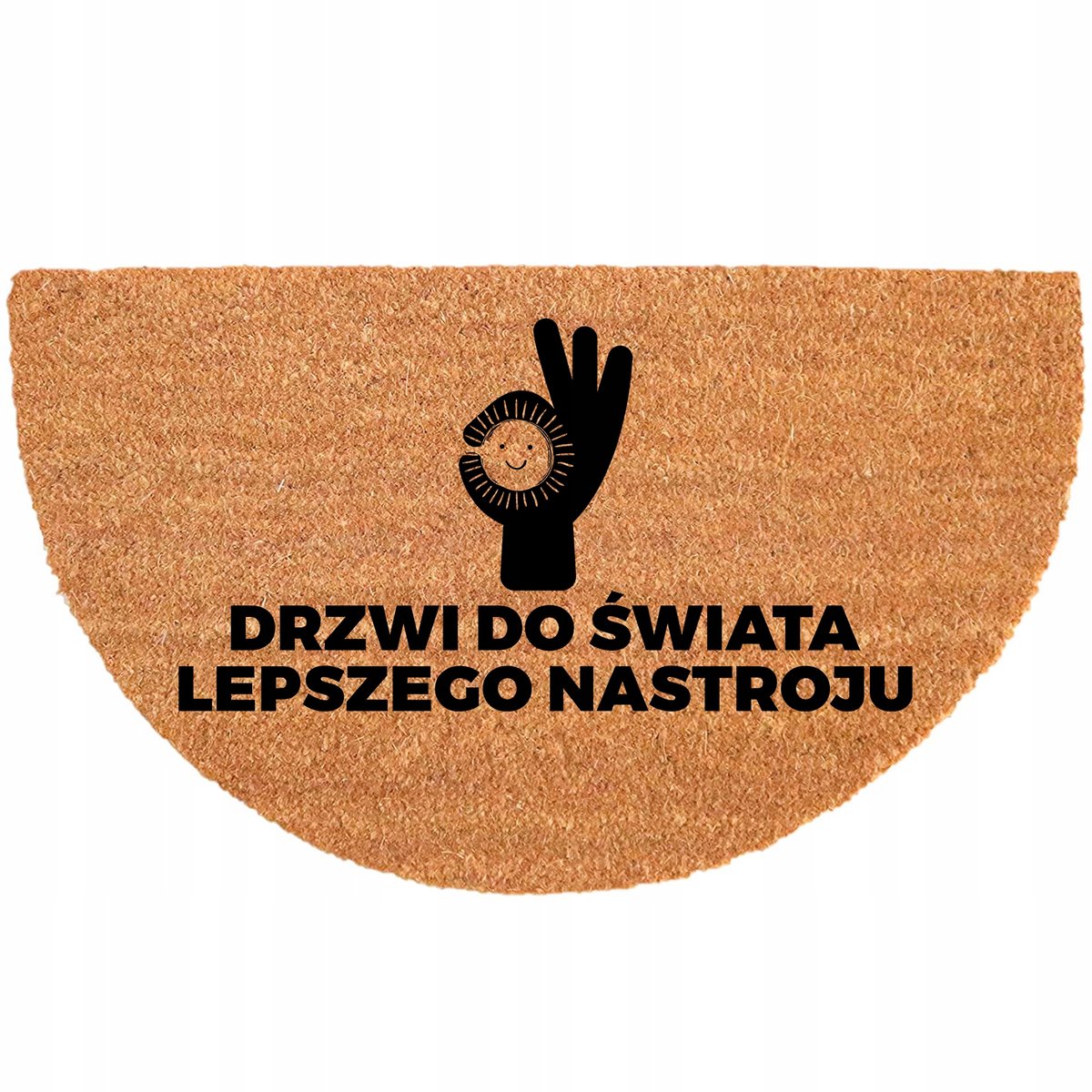 Antislip Kokos Halve Maan Deurmat 40x70cm - Duurzaam & Ecologisch