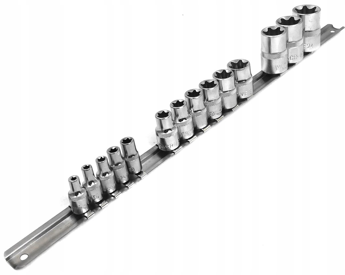 YATO Torx Dop Dop 1/4" 3/8" 1/2" E4-E24 14 delen