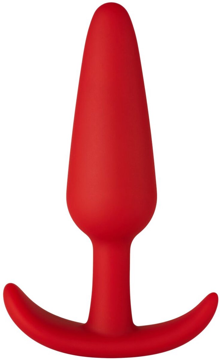 Forto F-31 plug Large Anaalplug - Rood - 12.4 cm