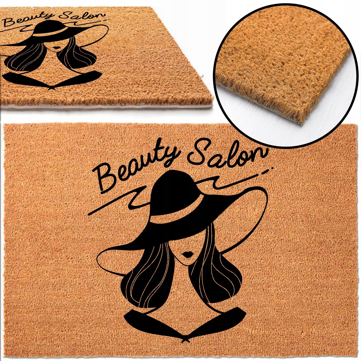 Kokosmat 40x60 cm - Welkom met 'Hello Gorgeous' | Antislip
