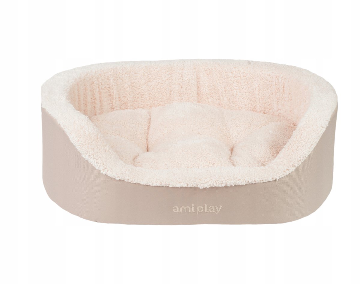 Amiplay Aspen Hondenkussen Ovaal L Beige - Comfort & Kwaliteit
