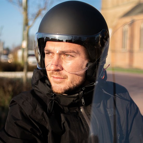 PRO-TECT - EU Goedgekeurde bromfiets/snorfiets helm - Jethelm Urban 22 - Maat XL 59/60 CM van Pro-tect. — afbeelding 5