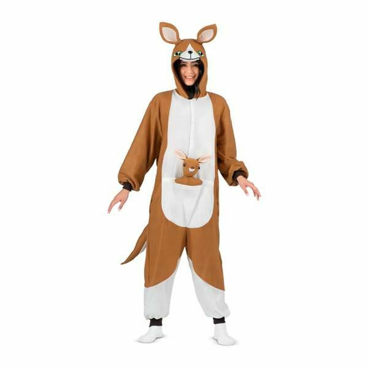 Kostuums voor Volwassenen My Other Me 3 Onderdelen Kangoeroe Bruin - XS/S/M