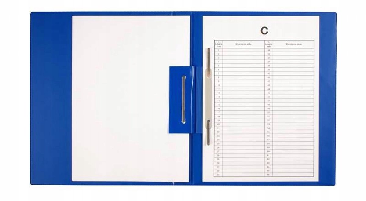 Biurfol Dossierkaart A4 Blauw - Documenten Organiseren