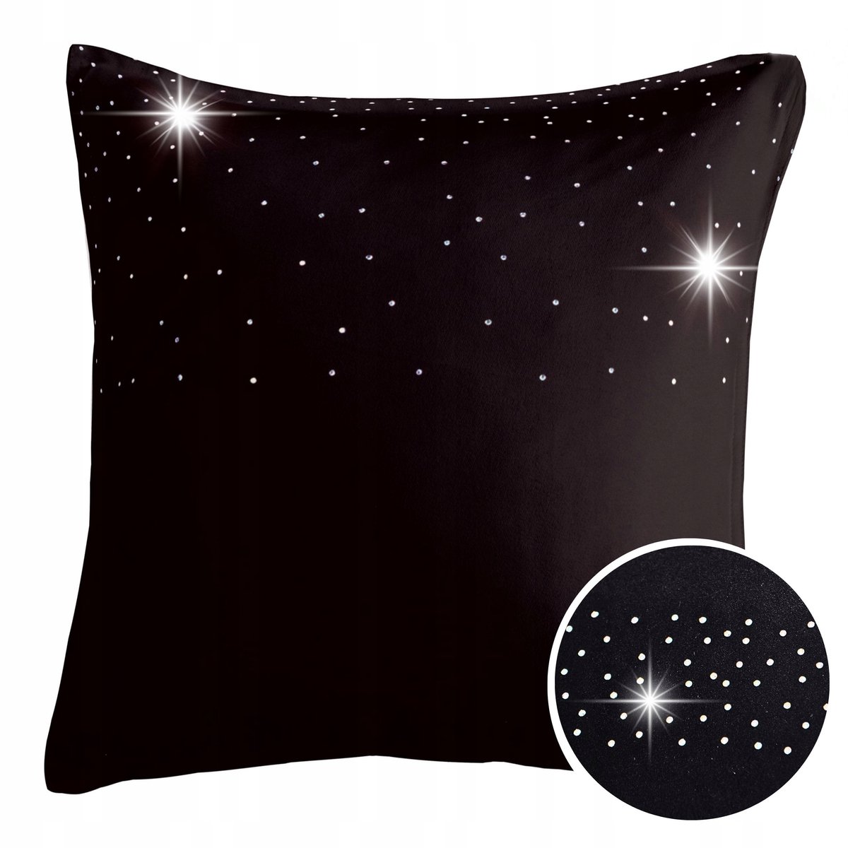 Rubin Sierkussenhoes Zwart 45x45cm - Stijlvol en vlekbestendig