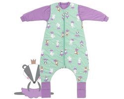 schlummersack Slaapzak voor baby's, het hele jaar door, Oeko-Tex, babyslaapzak met mouwen, afneembaar, 2,5 TOG, babyslaapzak voor het hele jaar door, slaapzak voor baby's, katoen