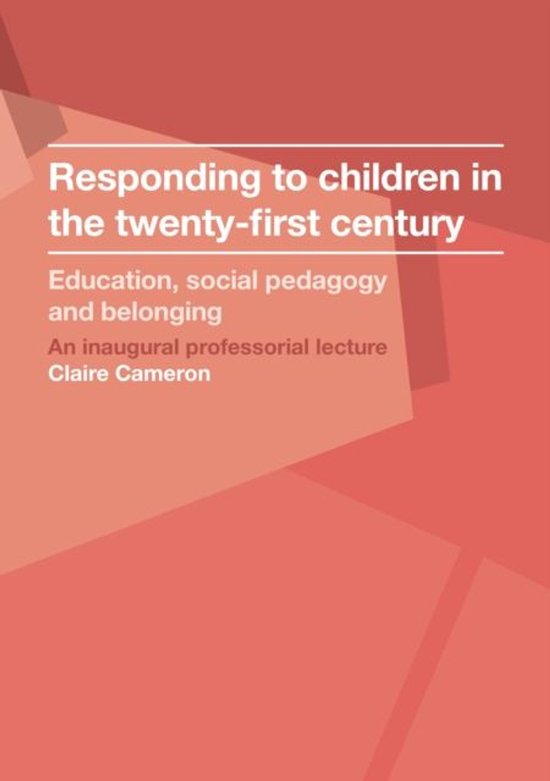 Inaugural Professorial Lecture - Responding to children in t ... - cover
