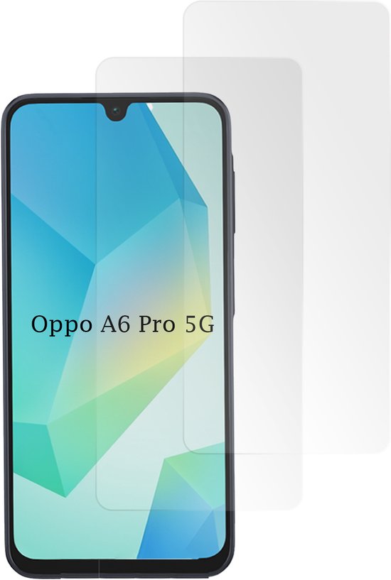 Casemania Glas Compatible avec Oppo A6 Pro 5G - Protection d'écran en Tempered Glass - Protection intégrale - 2 pièces