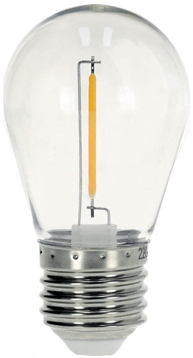 Kobi LED Lamp ST45 E27 1W - 50lm - 2700K - 230V - Decoratieve Sfeerlamp - Voor Sfeerverlichting, Fittinglamp of Woondecoratie