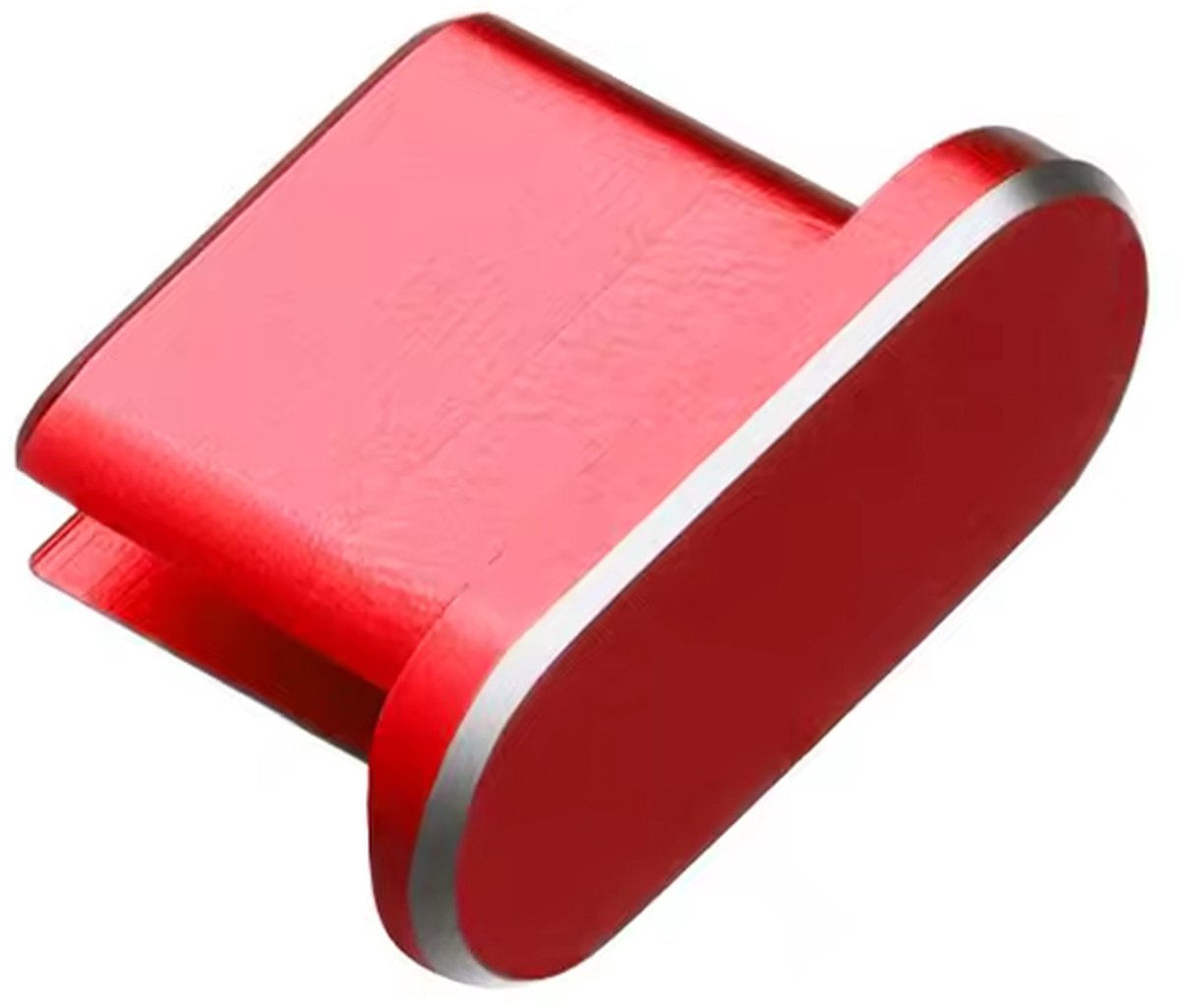Stofplug USB-C - Stofkapje - Geschikt voor oplaadpoorten Smartphone/Tablet/Laptop - Rood