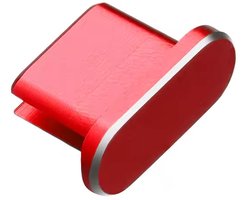 Stofplug USB-C - Stofkapje - Geschikt voor oplaadpoorten Smartphone/Tablet/Laptop - Rood