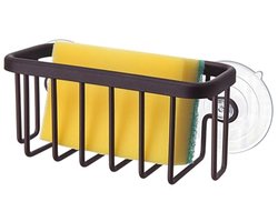Zinken Houder voor Sponzen en Schoonmaakmiddelen - Aluminium Keuken Badkamer Accessoire - 15,2 cm x 6,3 cm x 7,0 cm