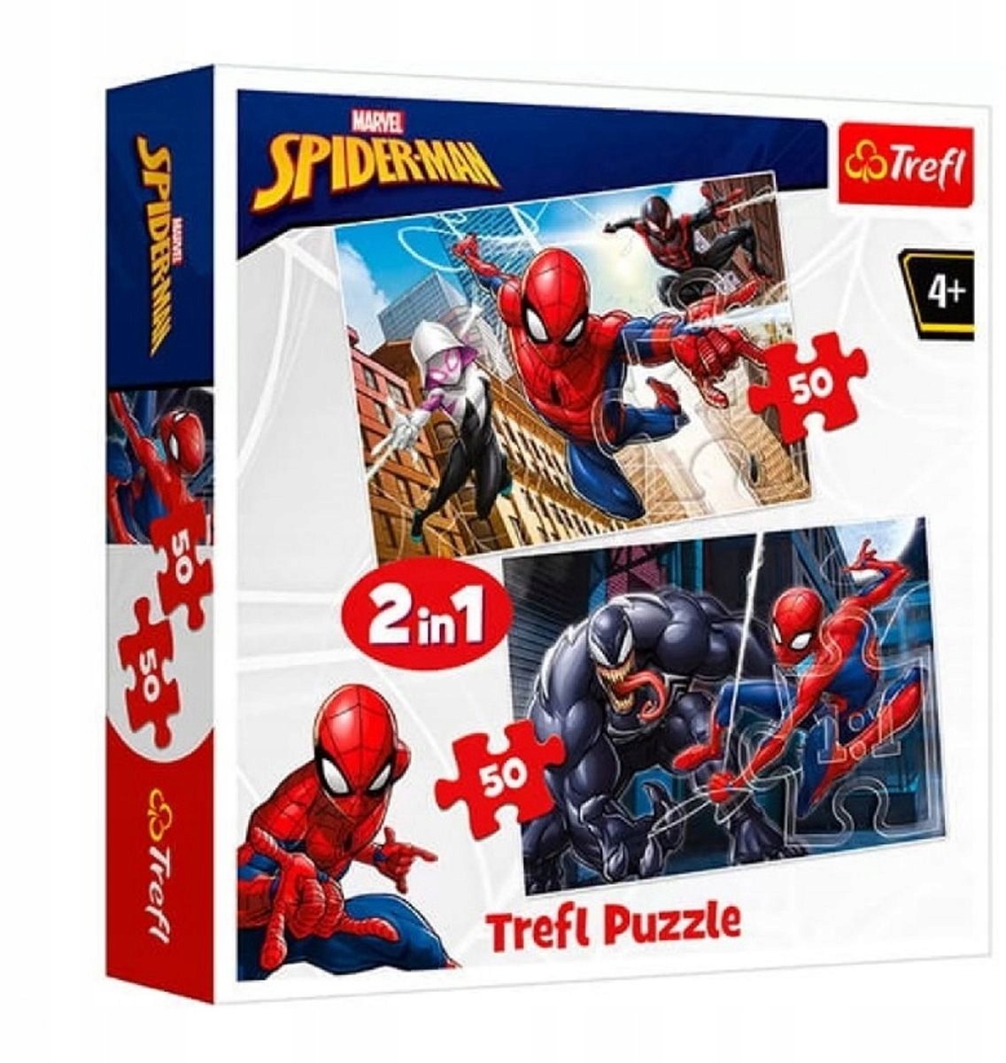 Trefl Spider-Man 2-in-1 Puzzel 2x50 Stukjes