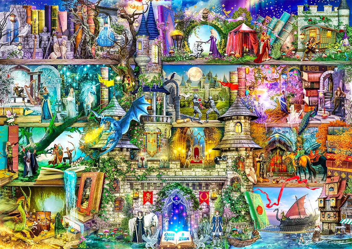 Wooden City 2000 Delen Sprookjes Houten Puzzel voor Volwassenen