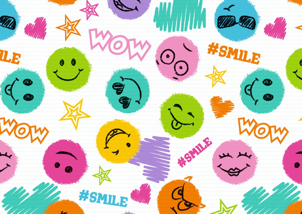 SUSY CARD cadeaupapier Smile op rol