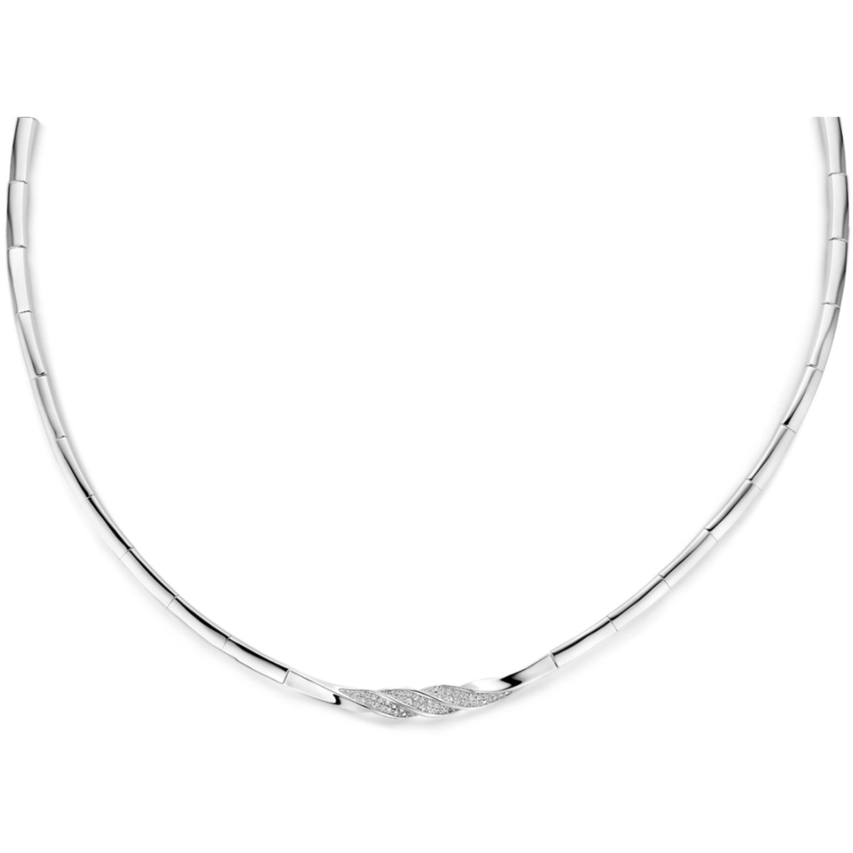 Collier zirkonia 7 mm 42 + 3 cm