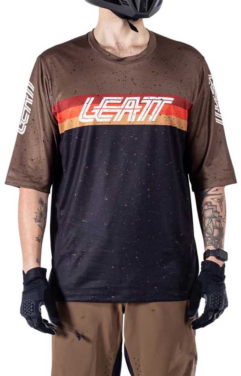 Leatt Mtb Enduro 3.0 T-shirt Met Korte Mouwen Man Zwart