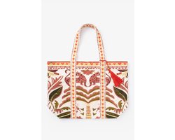 Sissy-Boy - Donkerrode shopper met print