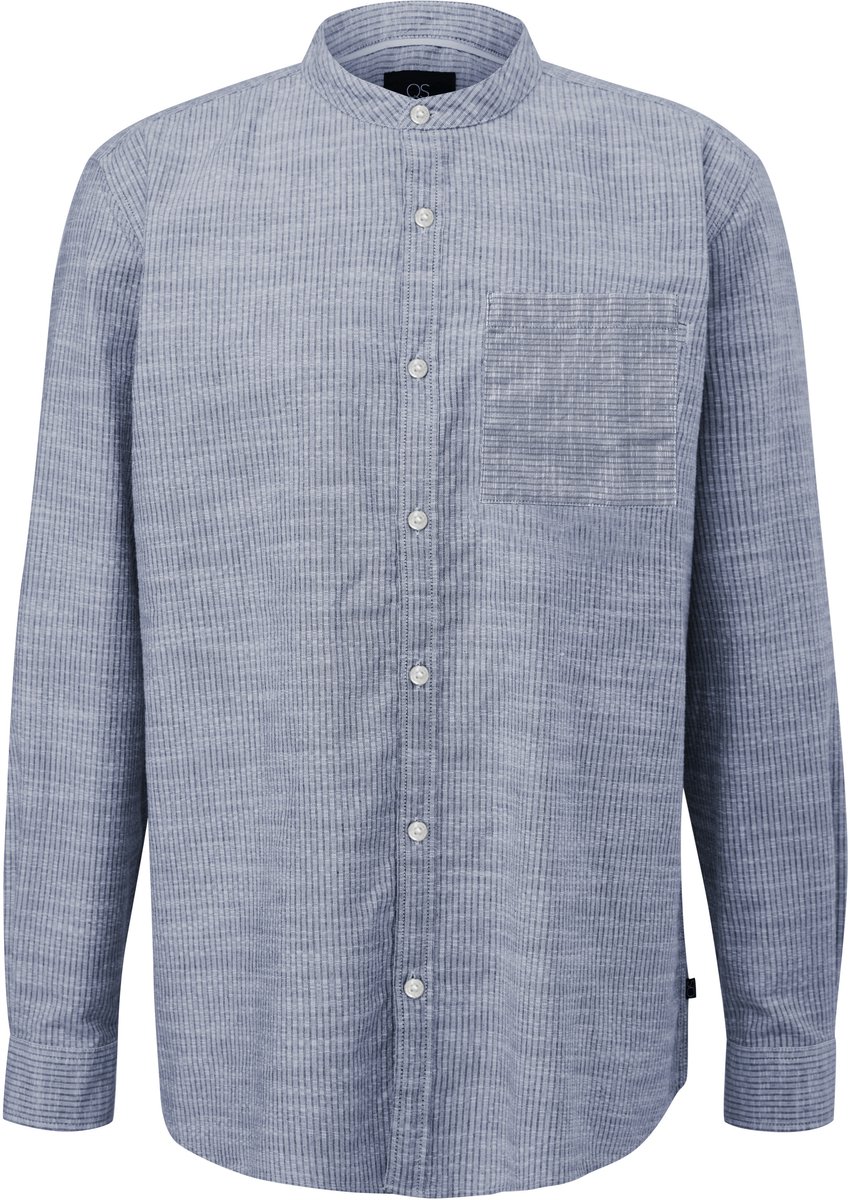 Q/S designed by - Heren hemd - Maat L - Mannen - blauw - katoen