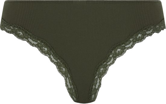 Hunkemöller Dames Lingerie Brazilian Lola - Groen - maat XL