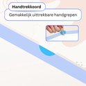 Handig trekkoord om de zakken gemakkelijk te sluiten. Gemakkelijk uittrekbare handgrepen.