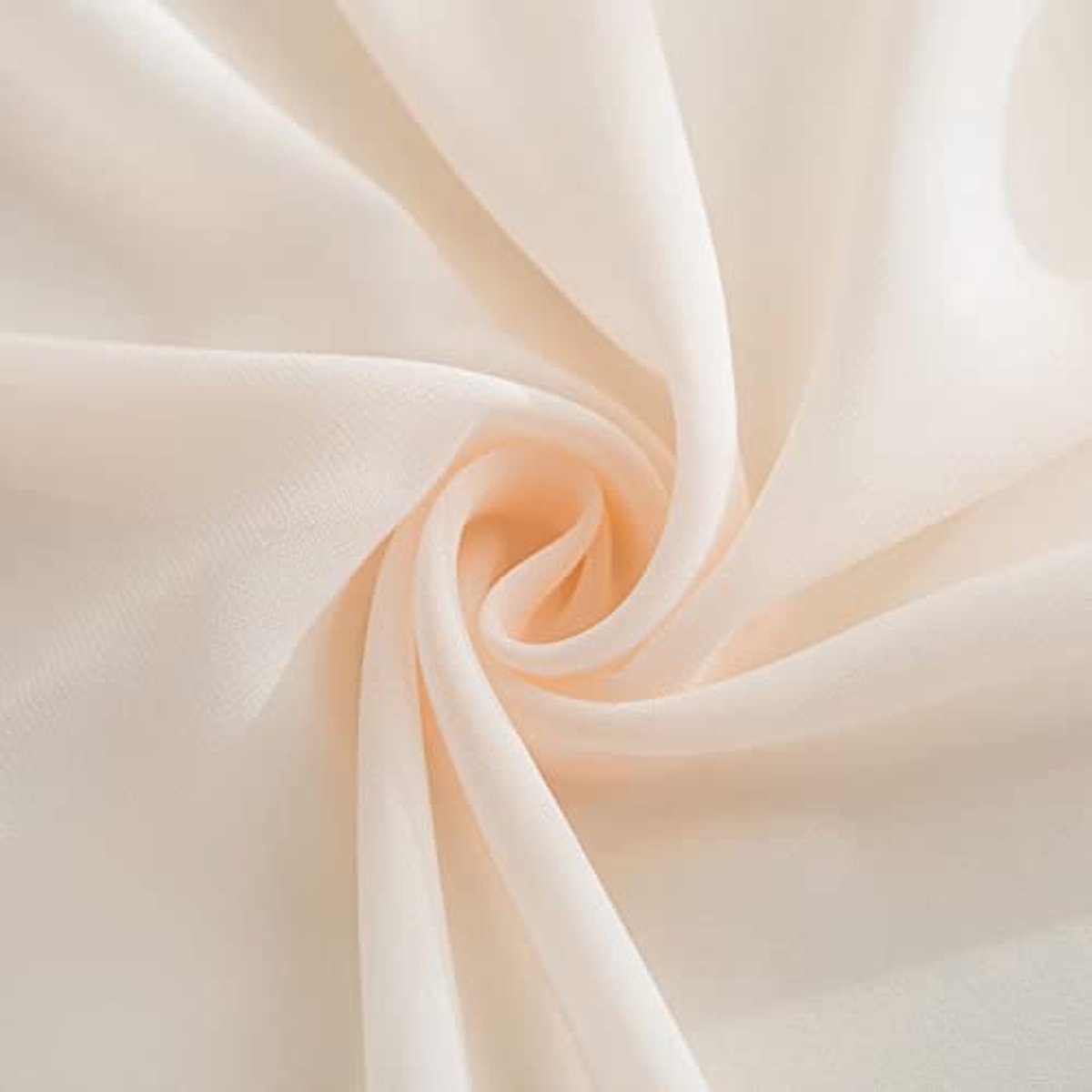 Chiffon Tafelkleed 70 cm x 420 cm - Champagne Kleur