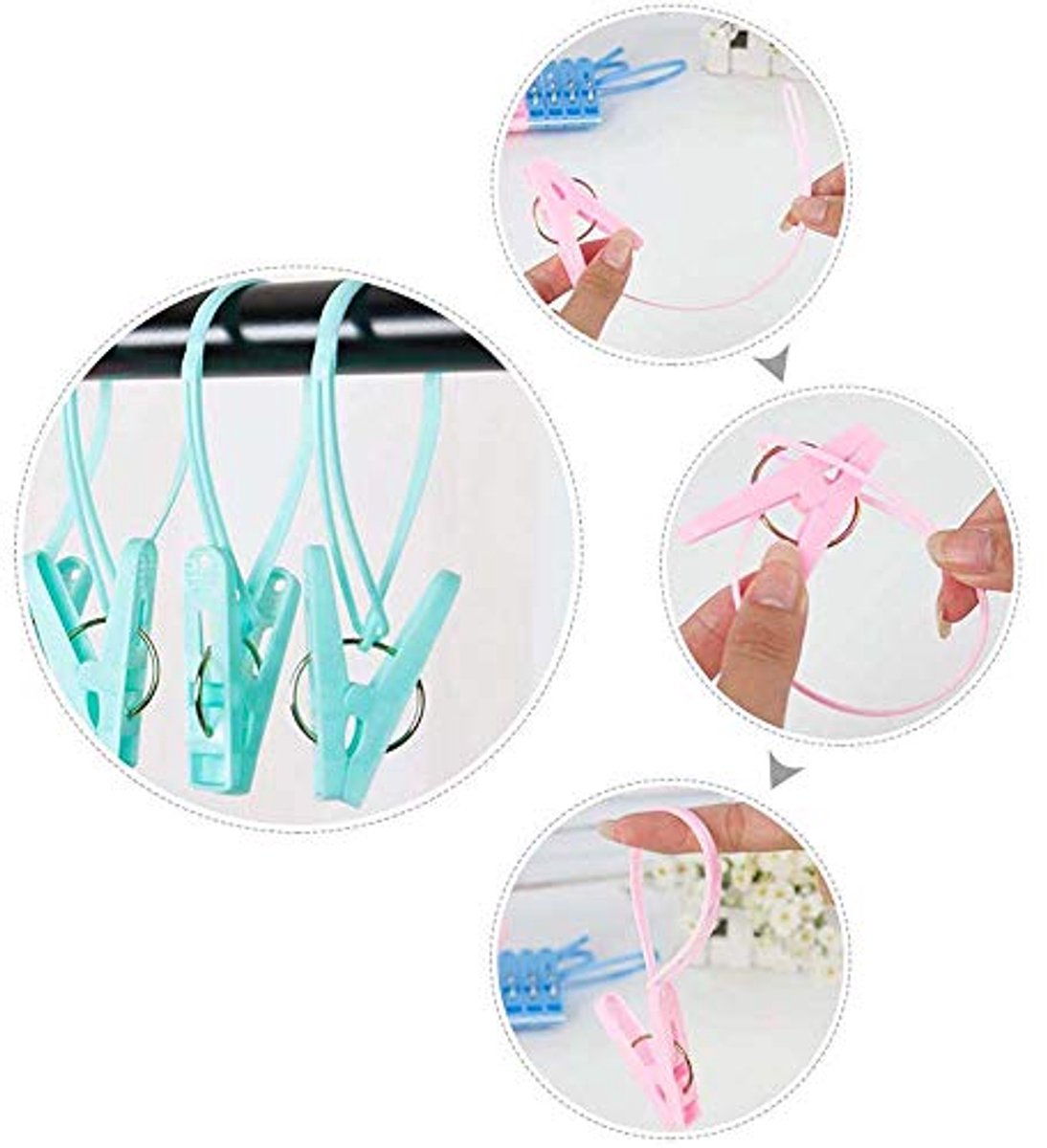 20 Stuks Opvouwbare Kledinghangers voor Reizen - Compacte Reisaccessoires en Droogrek