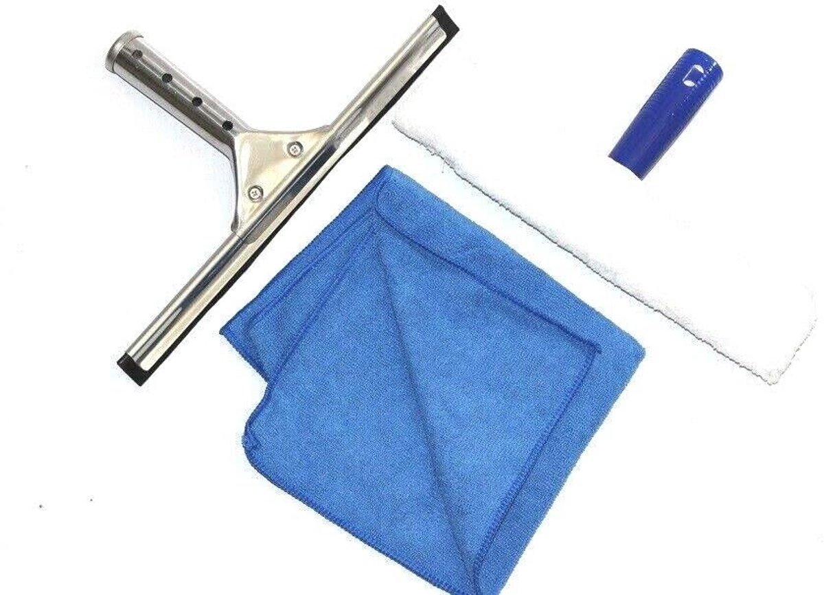 Professionele Raamreiniger Set - Multifunctionele 12 Inch Raam- en Glaswisser voor Auto, Badkamer en Douche