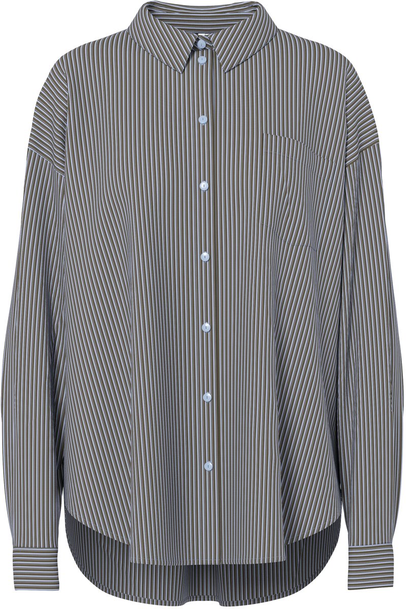 PIECES - PCEMMY LS LOOSE SHIRT WVN D2D - Dames - Blouses