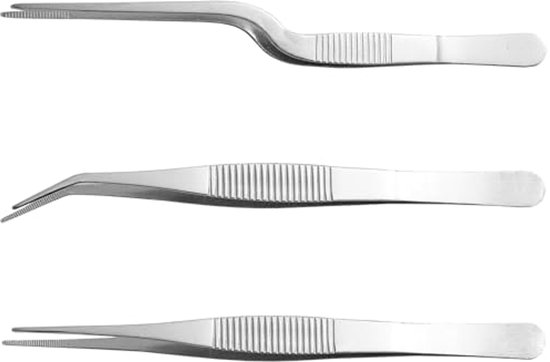 Triangle pincet met gebogen punt 15cm - De