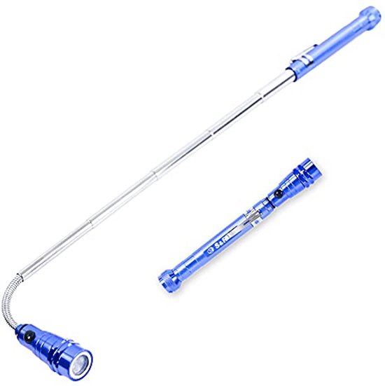 Telescopische zaklamp 3LED met magneet - Bestel gereedschap online