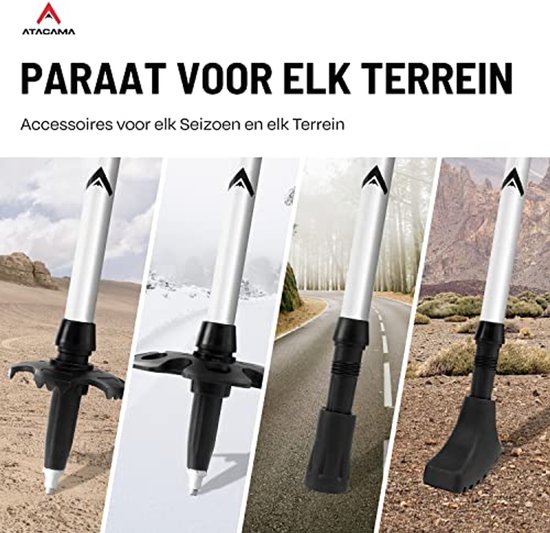 Vind telescopische wandelstokken op - maart 2026