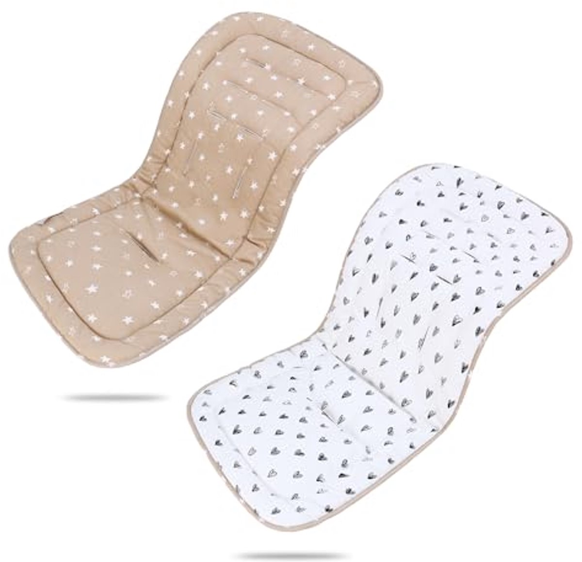 Universele Kinderwagenmat - Katoenen Stoelhoes voor Kinderwagen - Dubbelzijdige Hoes - 78 x 34 cm