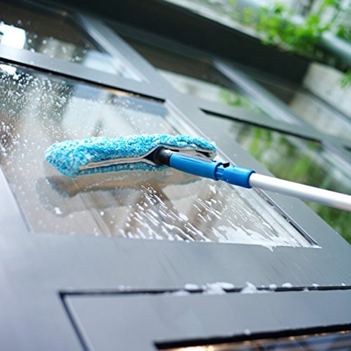 Professionele Microfiber Raamreiniger 14 inch met Ergonomisch Handvat