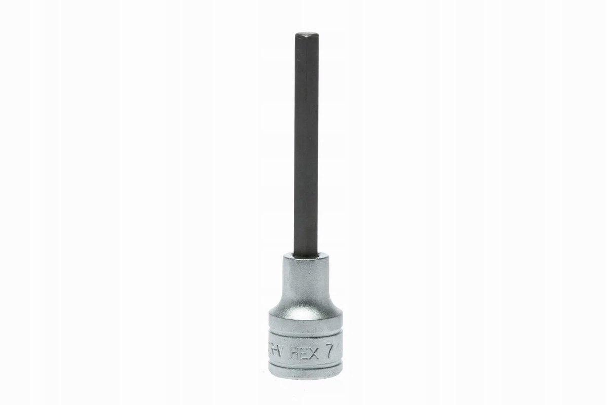 Lange 7mm Inbussleutel Dop 100mm - Hoge Kwaliteit Chroom-Vanadium