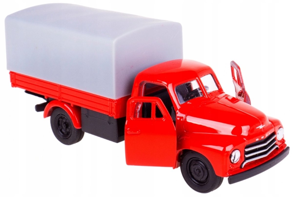 Welly 1952 Opel Blitz Metaal Model 1:34 Rood