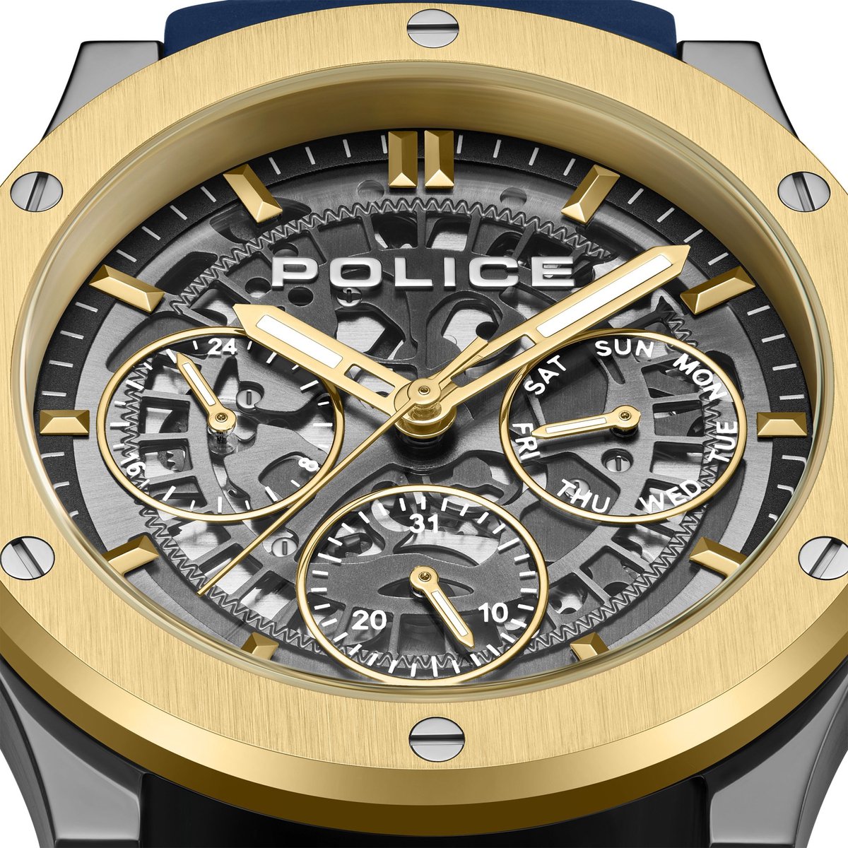 Horloge Knotty Blue - Gold