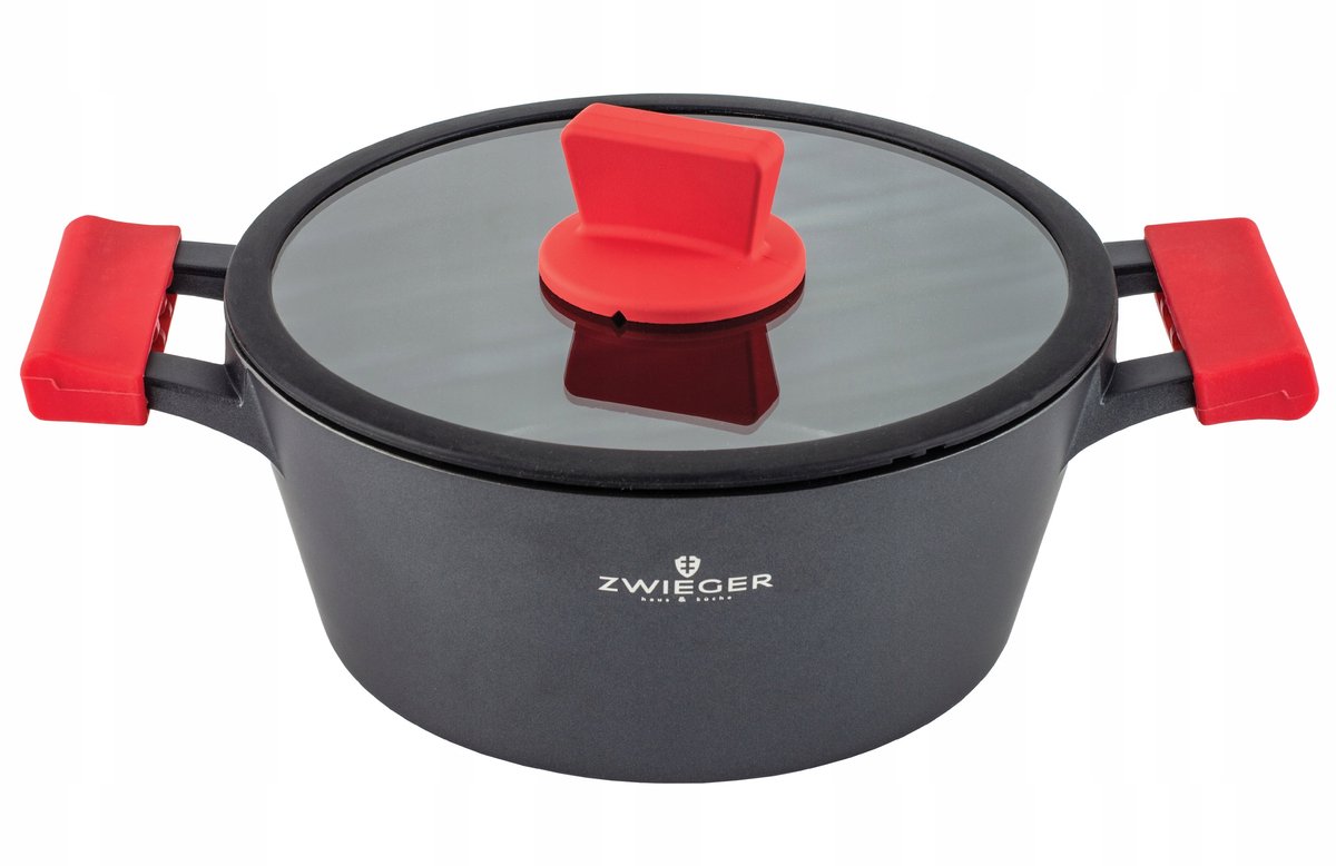 Zwieger Obsidian Braadpan 24cm met Deksel - Geschikt voor Inductie