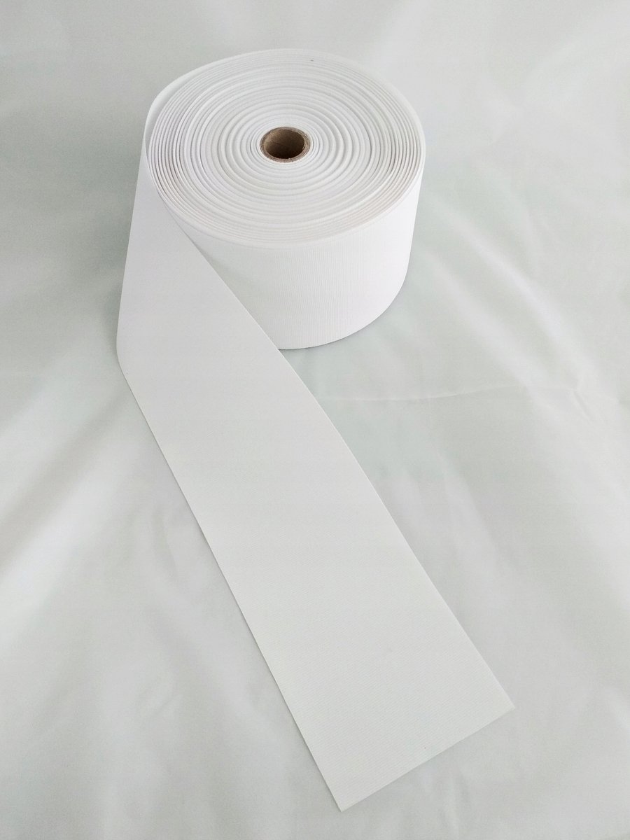 Wit Lint - 10cm Breed - Decoratieve band voor Medailles & Decoraties