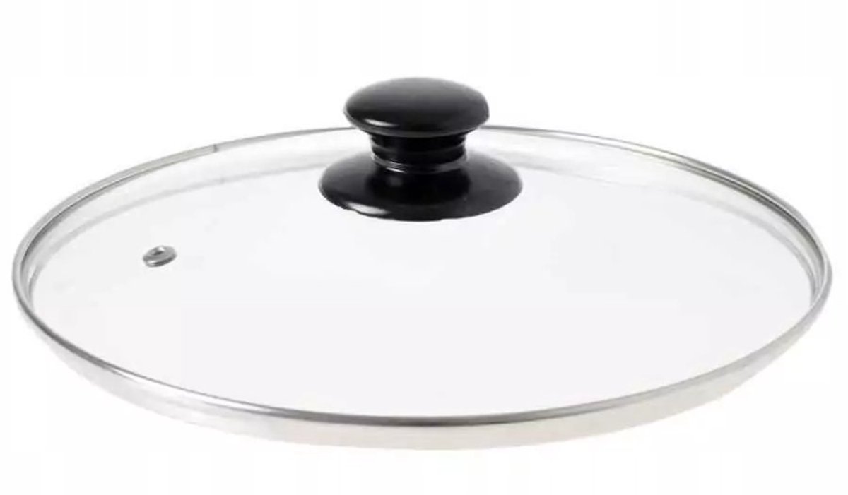 Glazen Pan Deksel 28 cm met Knop - Universeel