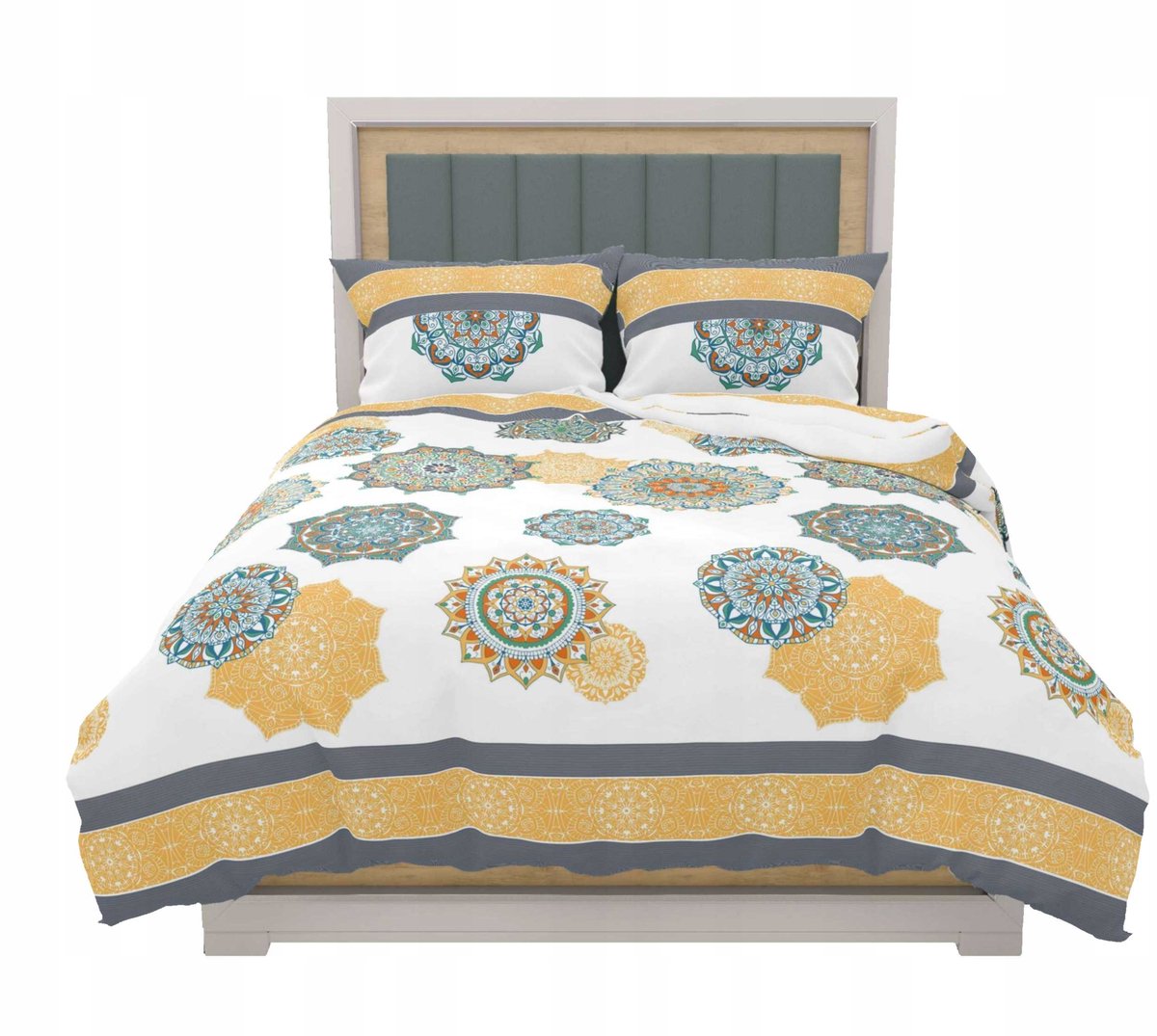 Zaratex Zilver Satijn Beddengoed 140x200 - Luxe Rozetten