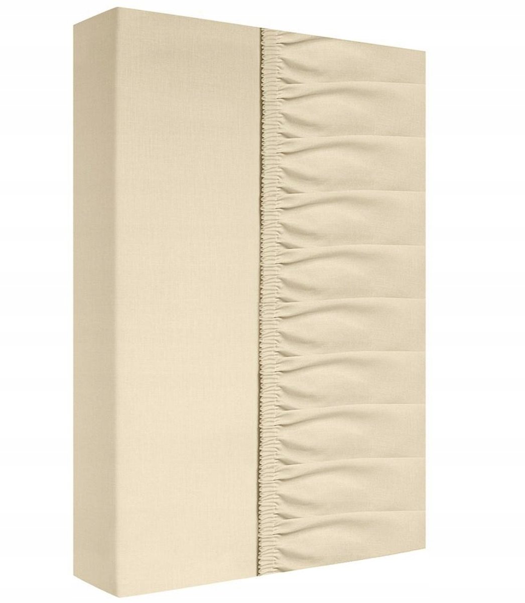 ZARATEX Hoeslaken Katoen 140x200 cm - Zandkleurig, tot 25 cm matrasdikte