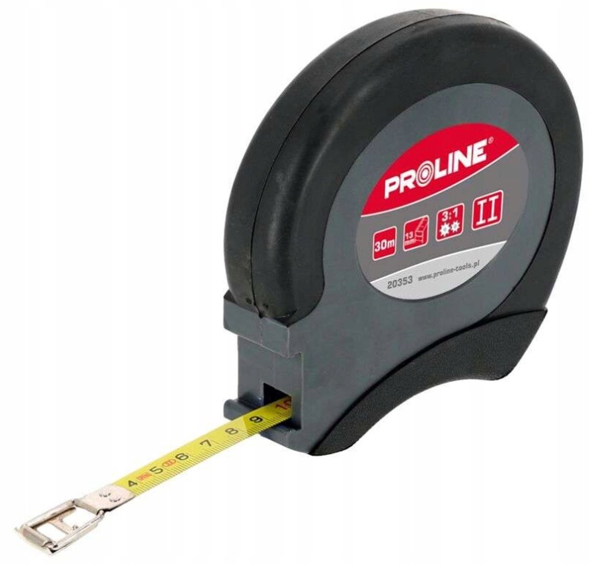 Proline meetlint 30 m x 13 mm staal nylon - precisie en duurzaamheid