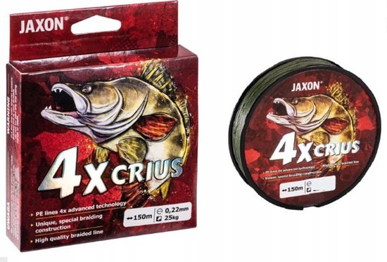 Jaxon Crius 4X Vislijn 0.25mm 150m - Super Sterk & Duurzaam van Jaxon — afbeelding 3
