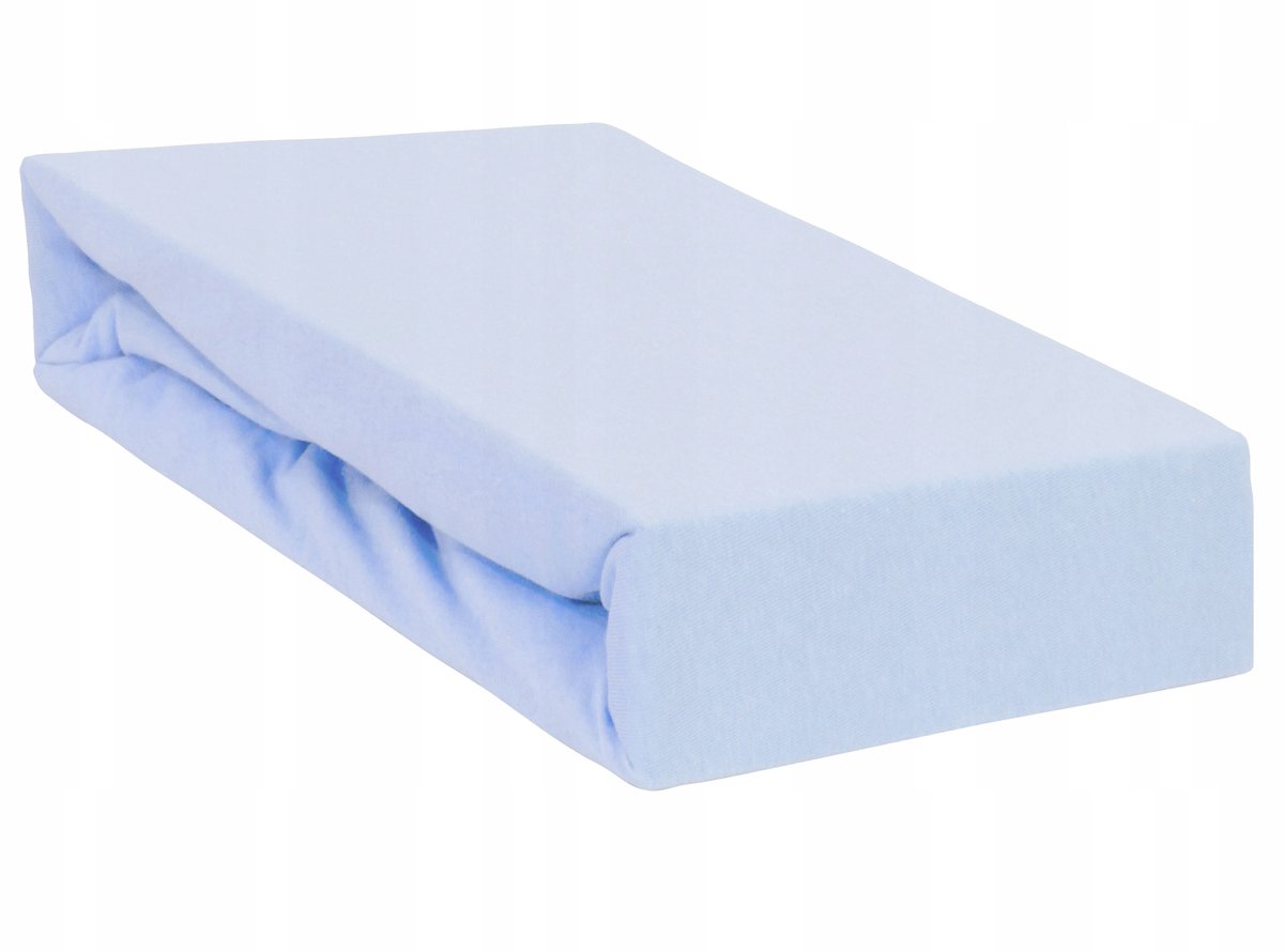 Merkloos Katoenen Hoeslaken met Elastiek 180x90 cm - Blauw