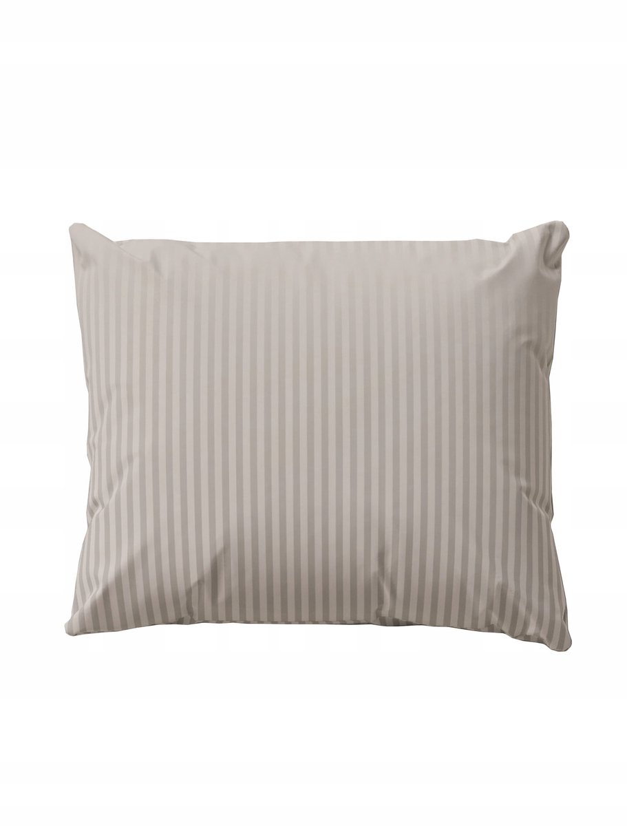 Kussensloop Pure 70x80 Katoen Adamaszek Gestreept Beige